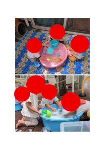 水遊びの様子
